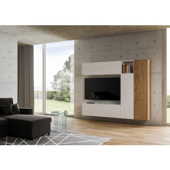 Composição Isoka - Composição de parede Isoka A18 para sala de estar L 214 A 173,6 P 39,2