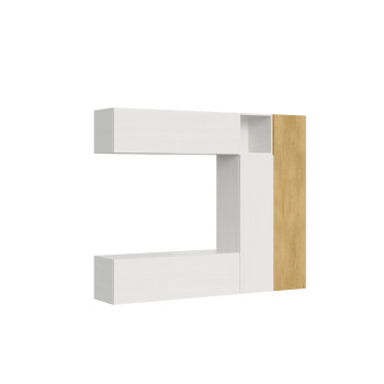 Composição Isoka - Composição de parede Isoka A18 para sala de estar L 214 A 173,6 P 39,2