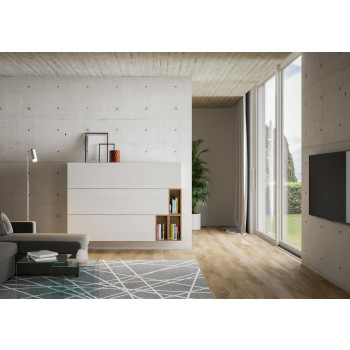 Composição Isoka - Composição de parede Isoka A19 para sala de estar L 173,6 P 39,2
