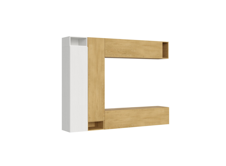 Composição Isoka - Composição de parede Isoka A27 para sala de estar: L 254 A 194 P 39,2