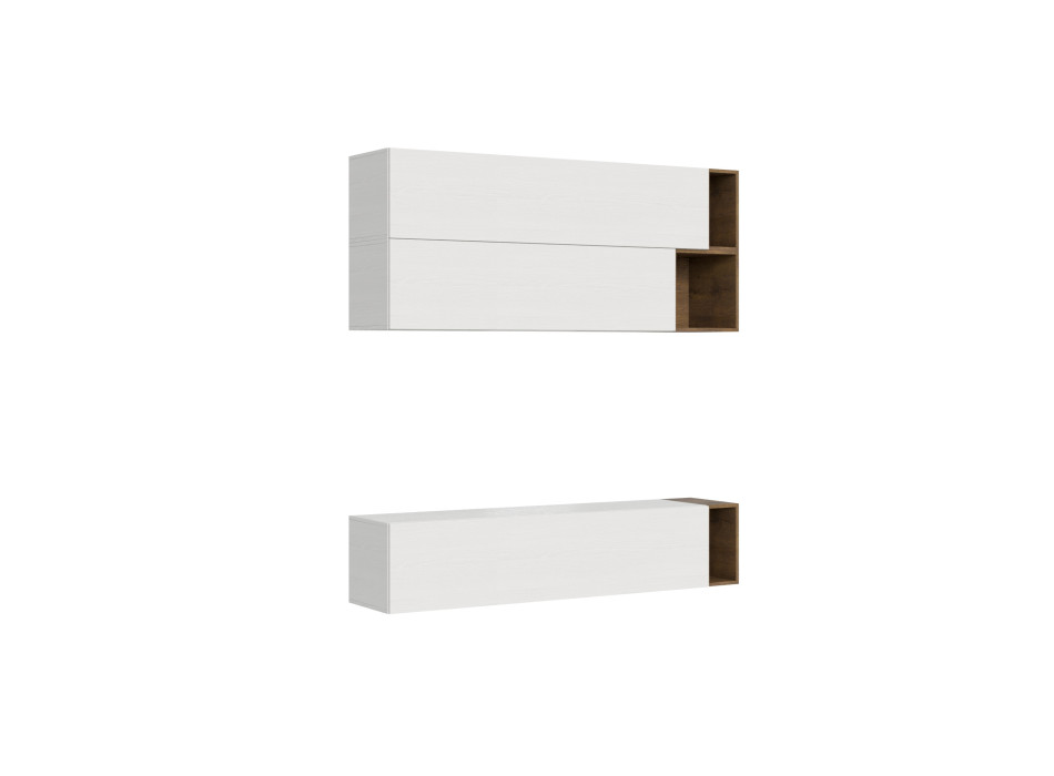 Composição Isoka - Composição de parede Isoka A30 para sala de estar, L 194 x P 39,2
