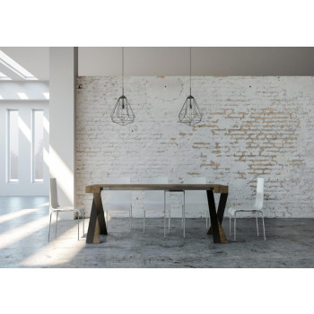 Mesa de consola extensível 90x40/290 cm com estrutura Diago Antracite