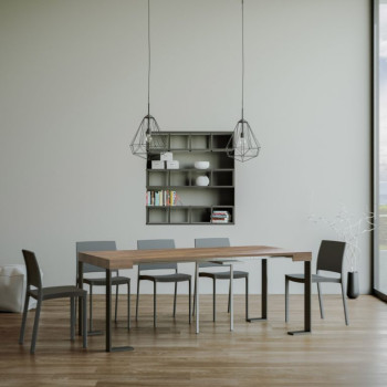 Mesa de consola extensível 90x40/300 cm com estrutura Tecno Antracite