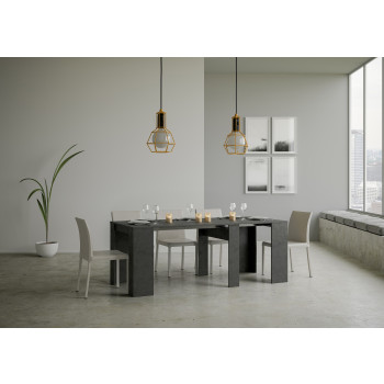Console Básico - Console Extensível 90x48/308 cm Branco Freixo Básico
