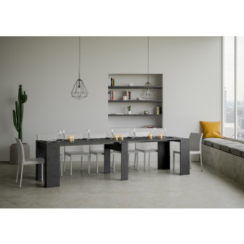 Console Básico - Console Extensível 90x48/308 cm Branco Freixo Básico