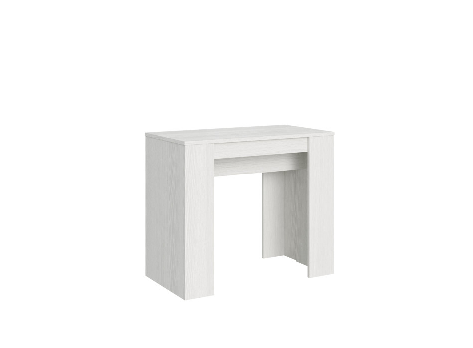 Console Básico - Console Extensível 90x48/308 cm Branco Freixo Básico