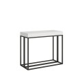 Mesa de consola extensível 90x40/300 cm com estrutura Epoca em antracite.