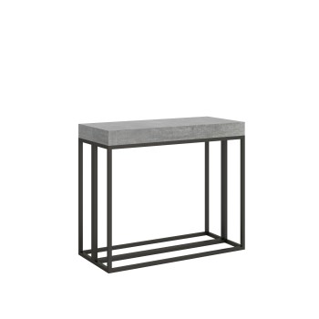 Mesa de consola Epoca com estrutura em antracite - Mesa de consola extensível 90x40/300 cm Epoca Premium Carvalho Natural com estrutura em antracite