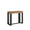 Mesa de consola extensível 90x40/190 cm Futura Small com estrutura em antracite