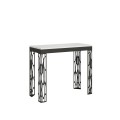 Mesa de consola extensível 90x40/300 cm Ghibli Evolution com estrutura em antracite