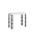 Mesa de consola extensível 90x40/196 cm Ghibli Pequena com estrutura em antracite