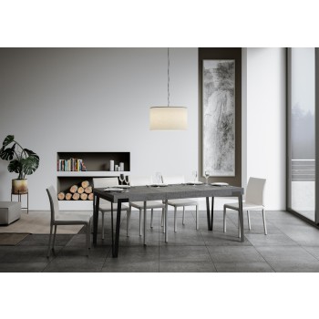 Mesa de consola Rio com estrutura em tom ferrugem - 90x40/300 cm. Mesa de consola extensível Rio Premium com estrutura em carvalho natural e tom ferrugem.
