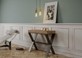 Mesa de consola extensível 90x40/190 cm Xenia Small com estrutura em antracite