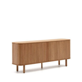 Aparador Mailen de 2 portas em folheado de freixo com acabamento