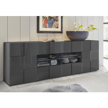 DAMA - Aparador com 2 portas e 4 gavetas