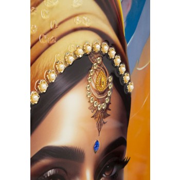 PINTURA SOBRE TELA COM MOLDURA SAMIRA -A-