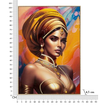 PINTURA SOBRE TELA COM MOLDURA SAMIRA -A-