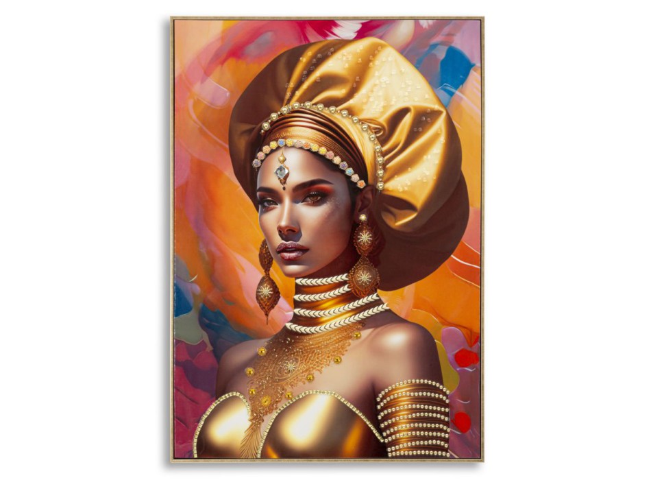 PINTURA SOBRE TELA COM MOLDURA SAMIRA -B-