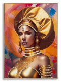 PINTURA SOBRE TELA COM MOLDURA SAMIRA -B-