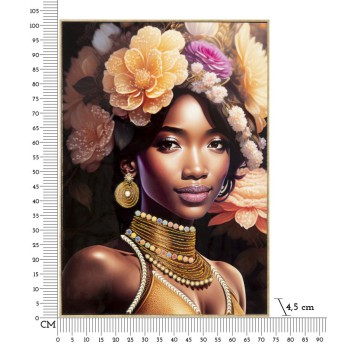 PINTURA EM TELA COM MOLDURA ZENA -A-
