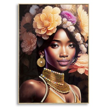PINTURA EM TELA COM MOLDURA ZENA -A-