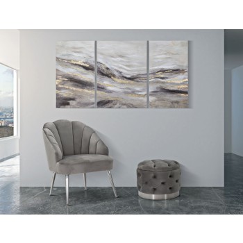 Conjunto de 3 pinturas em tela Monty