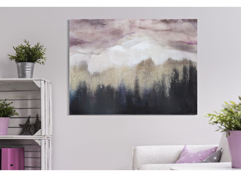 PINTURA EM TELA DA MONTANHA ROSA