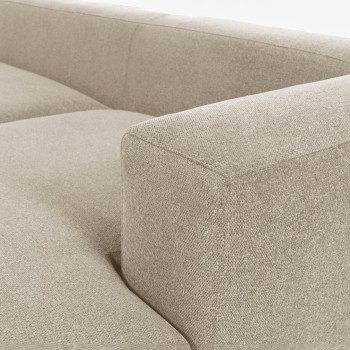 Sofá de 3 lugares Blok com chaise longue à direita, bege, 300 cm