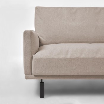 Sofá Galene de 3 lugares com chaise longue à direita, bege, 254 cm