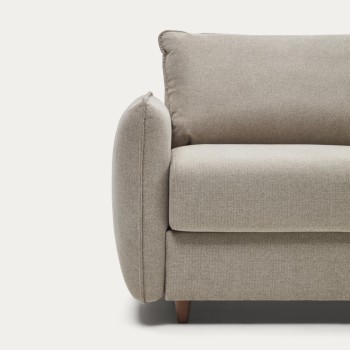 Sofá-cama Carlota de 2 lugares em chenille