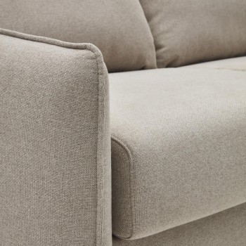 Sofá-cama Carlota de 2 lugares em chenille