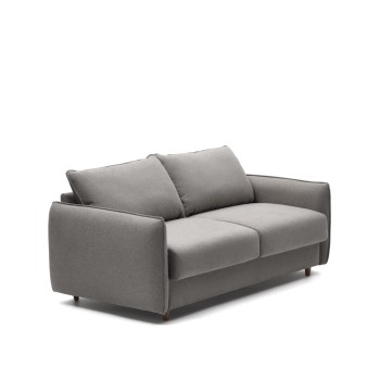 Sofá-cama Carlota de 2 lugares em chenille