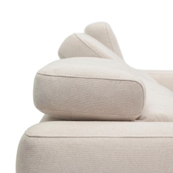 Sofá de 3 lugares Singa com chaise longue à direita