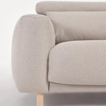 Sofá de 3 lugares Singa com chaise longue à direita