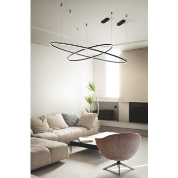 Luminária pendente redonda e fina Oracle da Ideal Lux