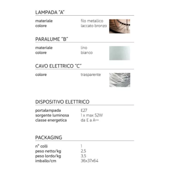 Luminária de mesa para interiores KARMAN Cell CT614 CM Ø36
