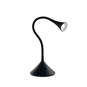 Luminária de leitura LED Newton, preta, 3,2 W, 300 lúmens, 4000 K, 13 x 13 x 51 cm