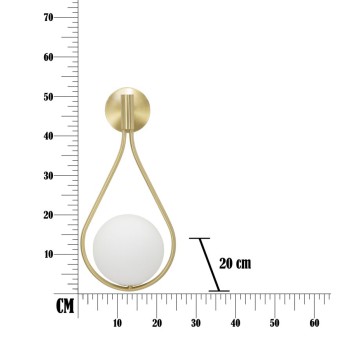 LUMINÁRIA DE PAREDE GLAMY DROP