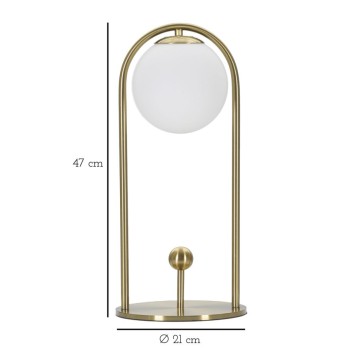 LUMINÁRIA DE MESA GLAMY ARC -A-