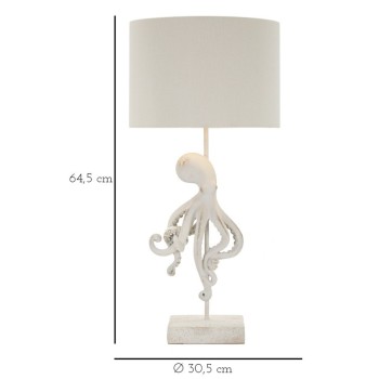 LUMINÁRIA DE MESA POLVO BRANCO