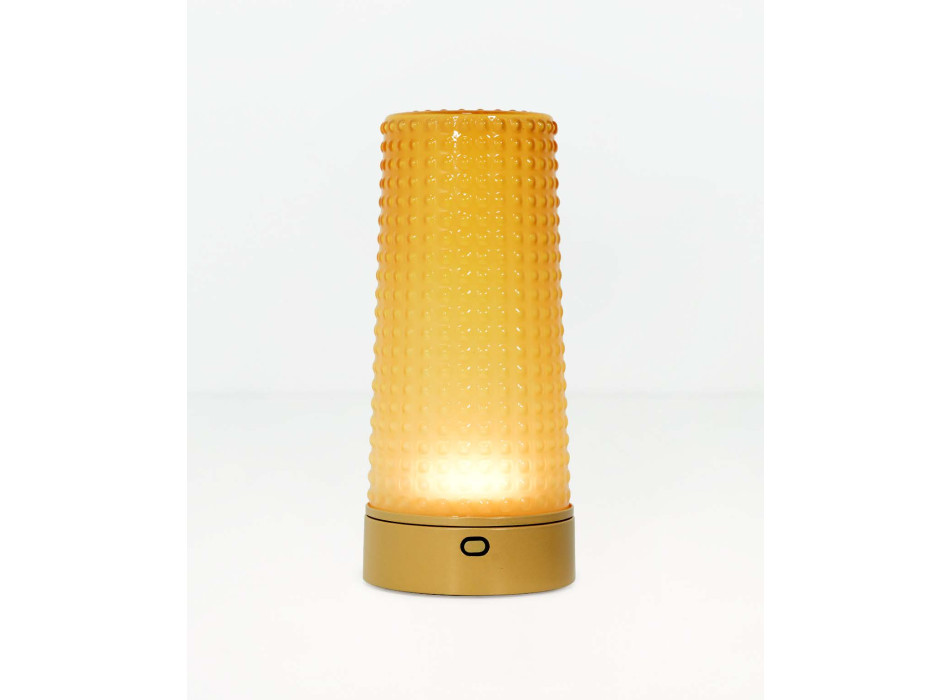 LUMINÁRIA DE MESA DE AÇAFRÃO SOPRADO