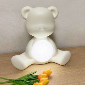 Lâmpada LED recarregável QEEBOO 25001 em formato de ursinho de pelúcia