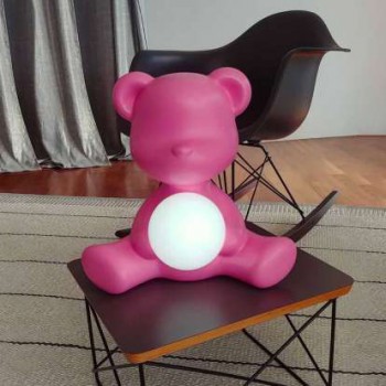 Lâmpada LED recarregável QEEBOO 25001 em formato de ursinho de pelúcia
