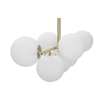 Lustre glamoroso de 7 luzes