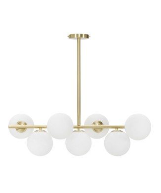 Lustre glamoroso de 7 luzes