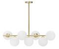 Lustre glamoroso de 7 luzes