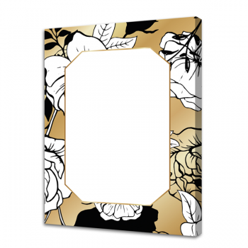 Quadro-negro com estampa floral G6814 PINTDECOR