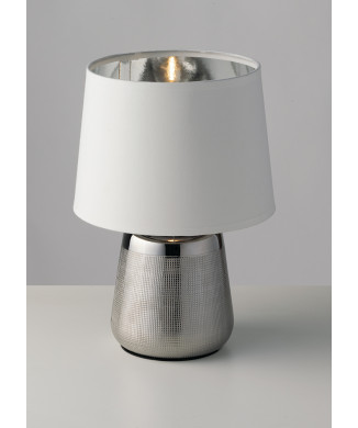 Mesa ECSTASY Prata/Branca 1XE14 17X29CM