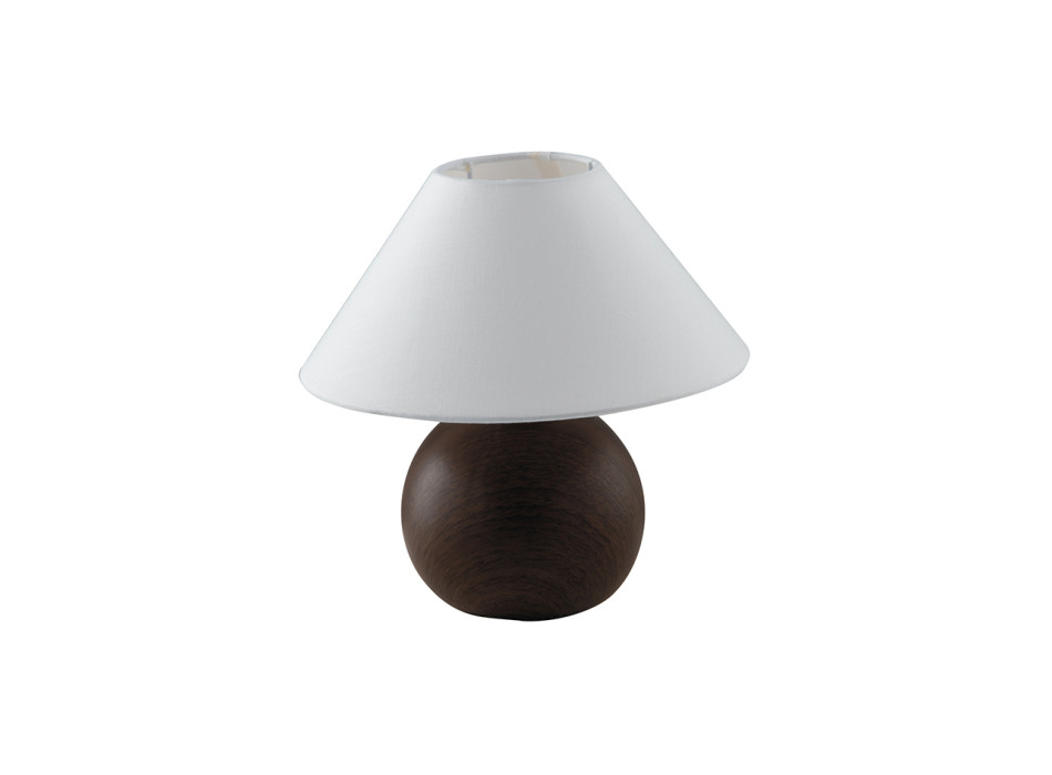 LUMINÁRIA DE MADEIRA DE CARVALHO CARVALHO/BRANCO 1XE14 23X23CM