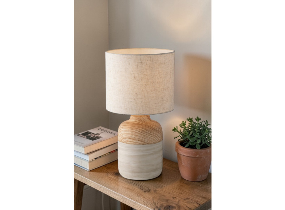 Lâmpada Woody Ivory 1XE27 22X41CM